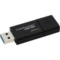 ♥Hàng Sẵn Có + Miễn Phí +♥COD♥Ổ Đĩa Flash DataTraveler 64GB USB 100% Chính Hãng 3.0 DT100G3/64GB