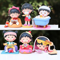 Hàng sẵn có Người Nhật Hàng hóa Anh đào Maruko Mô hình làm bằng tay Cô gái nhỏ dễ thương Hoạt hình Búp bê Trang trí máy tính để bàn Đồ trang trí Quà tặng