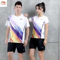 Hàng sẵn có Quần áo cầu lông mới dành cho nam và nữ Áo sơ mi thi đấu ngắn tay Huấn luyện Nhóm thoáng khí Mua đồ thể thao cầu lông
