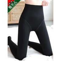 Hàng sẵn có Quần Legging Quần Nữ Mặc Ngoài Thu Đông Vớ Đen Eo Cao Quần Cotton Ấm Plus Nhung Dày Chân Trần Dụng Cụ Tiện Dụng