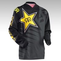 Hàng sẵn có ROCKSTAR Motocross Jersey MX MTB Off Road Mountain Bike DH Xe đạp Jersey DH BMX