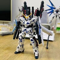 Hàng sẵn có Sản phẩm mới Nội địa 178 Unicorn Thiết bị đầy đủ Gundam Obsidian Phiên bản màu xanh lắp ráp Mô hình đồ chơi