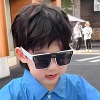 Hàng sẵn có ~ [Sản phẩm mới] Kính râm trẻ em bé trai bé gái thời trang khung lớn Kính trẻ em chống tia cực tím