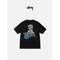 Hàng sẵn có STUSZY Creative Sheet Metal Crown Printing Casual 100% Cotton chất lượng cao tay ngắn 200GSM Áo thun nam chất lượng cao 0306