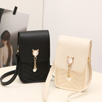 Hàng sẵn có Vận chuyển nhanh cho nữ Túi điện thoại di động hình thỏ kim cương dễ thương Phiên bản Hàn Quốc Túi nhỏ đeo chéo Mini mùa hè