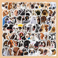 Hàng sẵn có Vận chuyển nhanh 100 miếng Nhãn dán hình chó vui nhộn hoạt hình Trang trí chó con Vỏ điện thoại Cốc nước Nhãn dán chống nước#ZB4.2#