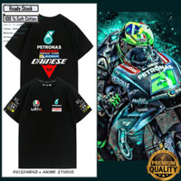 Hàng sẵn có Yamaha Motorcycle Race MotoGP 46 In Hình Nam 100% Cotton Sửa Đổi Thái Độ Xe Máy Áo Thun Tay Ngắn 0318