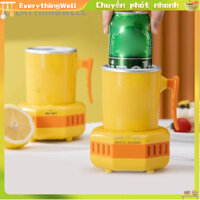 [Hàng Sẵn] Cốc làm lạnh nhanh Mẫu vịt vàng cầm tay Tay chống trượt Máy đồ uống mini để bàn cho văn phòng [EverythingWell]