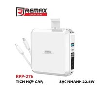 Hàng sẵn Cốc sạc nhanh kiêm pin sạc dự phòng Remax RPP-276 15000mAh tích hợp cáp type C và iphone