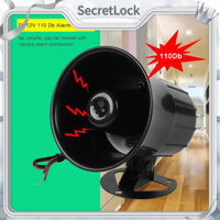 [Hàng Sẵn] Còi Hú báo động có dây DC 12V 110db Chống trộm cho khói rò rỉ gas【SecretLock】
