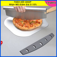 [Hàng Sẵn] Dao Cắt Pizza / Cắt Bánh / Căt Bột bằng thép không gỉ tiện dụng Với kẹp pizza【Utah054】