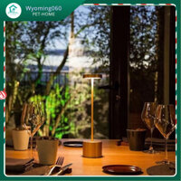 [Hàng Sẵn] Đèn LED cảm ứng có thể sạc lại đèn bàn sáng tạo bầu không khí nhà hàng cạnh giường ngủ đơn giản đèn bàn thanh bảo vệ mắt【Wyoming060】