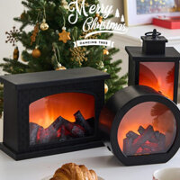 [Hàng Sẵn] Đèn led giả lửa lò sưởi thiết kế độc đáo trang trí đẹp mắt  Giáng sinh Blinglight