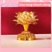 *[Hàng Sẵn] Đèn thờ hoa sen đổi màu dùng pin hoặc điện Gonaments