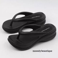 [HÀNG SẴN] Dép Xăng-đan xỏ ngón cao su đế cao đơn giản hè 2023