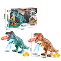 [Hàng sẵn] Đồ Chơi Robot Khủng Long, Cử Động Đi Dạo Có Âm Thanh, Phun khói Và Chiếu Đèn, Tặng Kèm Pin Khi Mua
