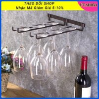[Hàng Sẵn] Giá treo ly rượu vang gắn tường bằng kim loại【Utah054】