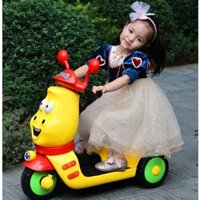 [Hàng Sẵn Giao Nhanh] Xe máy điện Sâu Larva Siêu hot cho trẻ em, Xe máy điện trẻ em.