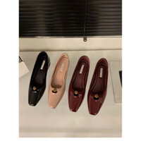 (HÀNG SẴN) Giày mary jane không dây da bóng jia xi mẫu mới mùa đông 2024 JX 913-25