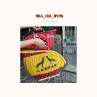 [HÀNG SẴN] Giỏ vận chuyển gà - Làn gà chọi cao cấp quai inox, đế gỗ chắc chắn giá rẻ.