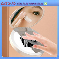 [Hàng Sẵn] Gương mỹ phẩm UV cầm tay thông minh nhỏ gọn có thể sạc lại hai mặt phóng đại 2X với camera để kiểm tra kem chống nắng OnBoard