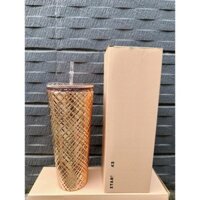 [Hàng sẵn - Hỏa tốc 24/7] Tặng kèm topper vây cá khi mua Ly Starbucks Cold Cup Grip Metallic ROSE GOLD