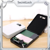 [Hàng Sẵn] Két Sắt Mini ô tô di động Khóa Số mật mã Chống trộm đựng trang sức tiền mặt Chìa khóa【SecretLock】