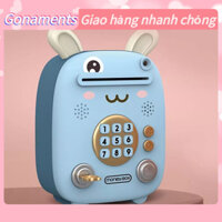 [Hàng Sẵn] Két sắt mini thông minh cho bé có nhạc vui nhộn mở khóa vân tay, có nhạc, Quà tặng cho trẻ em Gonaments O.