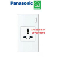 [Hàng sẵn kho] Bộ ổ cắm đơn đa năng 3 chân/ Multiple socket 13AX Wide Series Panasonic-WEGP1041SW-1