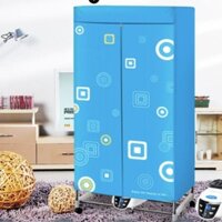 [Hàng sẵn kho] Tủ sấy quần áo Samsung khung inox 2 tầng có điều khiển từ xa DH-X816R