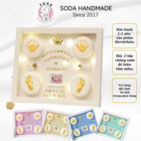 [Hàng sẵn] 🌈🍼 Khung in dấu chân tay cho bé yêu 🍼🌈