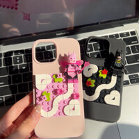 [HÀNG SẴN] - LEGO PHONE CASE / ỐP ĐIỆN THOẠI LEGO - BATMAN ĐEN/ HỒNG Mẫu Lượn Sóng (ĐỌC KĨ MÔ TẢ)