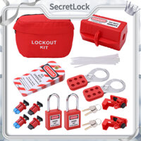 [Hàng Sẵn] Lockout kit - Bộ khóa loto - Bộ khóa ngắt mạch điện an toàn cho công nghiệp【SecretLock】