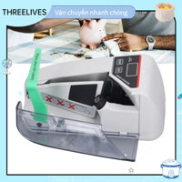 [Hàng Sẵn] Máy đếm tiền chính xác hiệu quả mini cầm tay US cắm 100‑240V THREELIVES