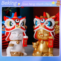 *[Hàng Sẵn] MÈO LÂN tượng tô màu thạch cao Beking