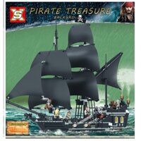 [HÀNG SẴN] Mô hình đồ chơi lắp ráp Xs 6002 LEGO 4184 - The black pearl - Tàu ngọc trai đen - cướp biển vùng caribe