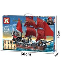 [HÀNG SẴN] Mô hình đồ chơi lắp ráp Leji 19021  - Queen Anne's Revenge - Cướp biển vùng Caribe -