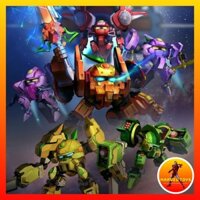 [HÀNG SẴN] Mô Hình Robo Trái Cây Chính Hãng Yilichuangwan Loại Model Kit Lắp Ráp Fruity Robo Cao 13cm