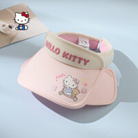 (Hàng sẵn) Mũ nón nửa đầu che nắng Hello Kitty