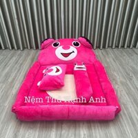 (Hàng Sẵn) Nệm Bông Hình Thú Gấu Dâu Mềm Mại Dành Cho Bé