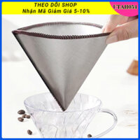 [Hàng Sẵn] Phễu lọc cà phê bằng thép gỉ 304 có thể tái sử dụng Hình nón Lưới Siêu Mỏng【Utah054】