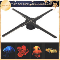 [Hàng Sẵn] Quạt LED Quảng Cáo 3D Hologram - Máy chiếu hình ba chiều 3D G45 quảng cáo 45cm 30W với 510 hạt LED 100‑240V【Carbon070】