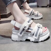 (HÀNG SẴN) Sandal đế cao siêu nhẹ phản Quang (Ảnh thật) M1111UL