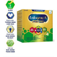[HÀNG SẲN] Sữa bột Enfa 4 hộp giấy 2kg2 vị nhạt