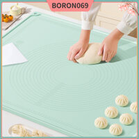 [Hàng Sẫn] Thảm nướng silicon cực dày Tấm cán bột đa chức năng để làm bánh bao Độ 0,2in Boron069