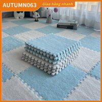 [Hàng Sẫn] Thảm Xốp Ghép Mặt Lông, Thảm Trải Sàn Lông Xốp Ghép 10 chiếc Autumn063
