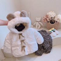 [HÀNG SẴN- VIDEO HÌNH ẢNH CẬN CHẤT] Áo khoác lông cừu tiểu thu 2 mẫu xinh cho bé gái