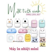 {hàng sẵn}Máy in nhiệt mini cầm tay 🎁tặng giấy in MẶT TRỜI XINH 0982205307 ☀️