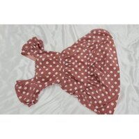 HÀNG SECONDHAND - ĐẦM HỒNG CHẤM BI DÁNG XÒE