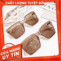 (Hàng Siêu Cấp) MẮT KÍNH HÀNG HIỆU CAO CẤP THIẾT KẾ TRÀN VIỀN MÀU NÂU TÂY CỰC SANG